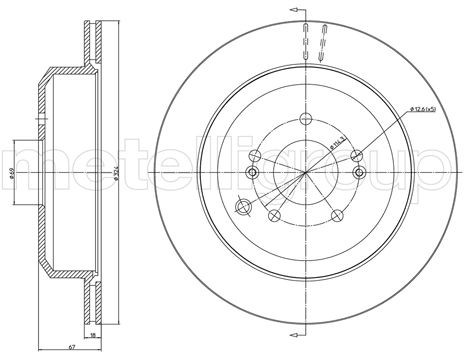 METELLI Tarcza hamulcowa 23-1702C 23-1702C