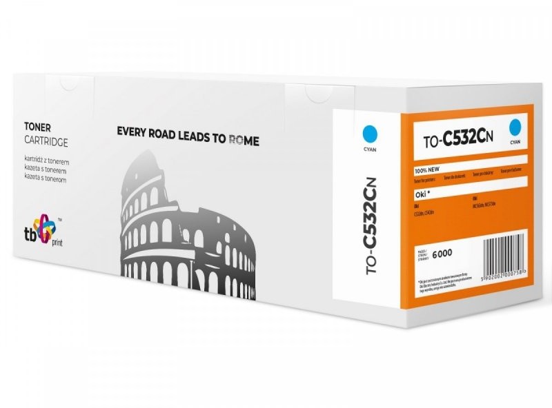 TB Print Toner do OKI C532 TO-C532CN Cyan 100% nowy TO-C532CN