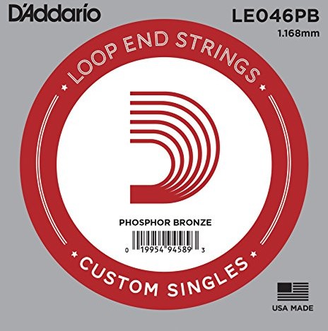 DAddario 046 Phosphor Bronze pętla koniec pojedynczy sznurek LE046PB