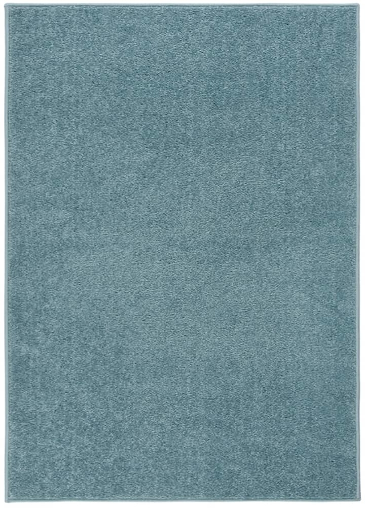 vidaXL Dywan z krótkim runem, 240 x 340 cm, niebieski