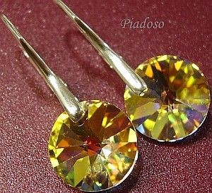 Swarovski OKAZJA kolczyki AURORA CRYSTAL srebro