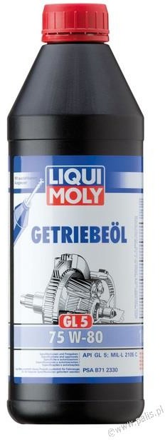 LIQUI MOLY Olej Getriebeöl GL5) 75W-80 PSA B71 2330 1 litr 20463 20463