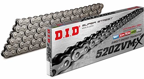 DID D.I.D łańcuch 520 ZVMX, 120 ogniw (X-ring), otwarty z zamkiem nitowym 520ZVMXX120ZB