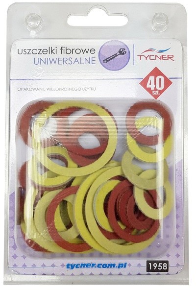 Zestaw uszczelek fibra 40 elementów 1958