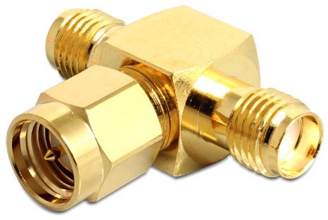 DeLock DeLOCK HF gniazdo SMA > wtyk SMA > gniazdo SMA T-podkładka dystansowa  CK 88711