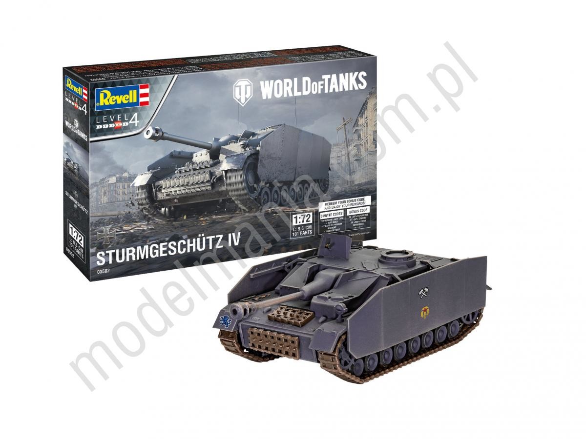 Revell Niemieckie działo szturmowe Sturmgeschütz (StuG) IV World of Tanks WoT 03502