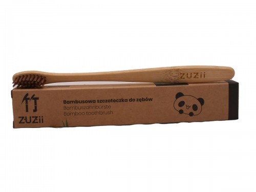 ZUZii Zuzii Bambusowa szczoteczka do zębów - brązowa
