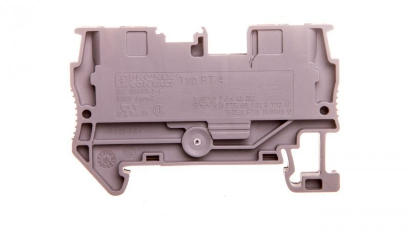 Phoenix Contact Złączka zaciskowa przepustowa 2-przewodowa 0,2-6mm2 szara PT 4 3211757 /50szt./ 3211757