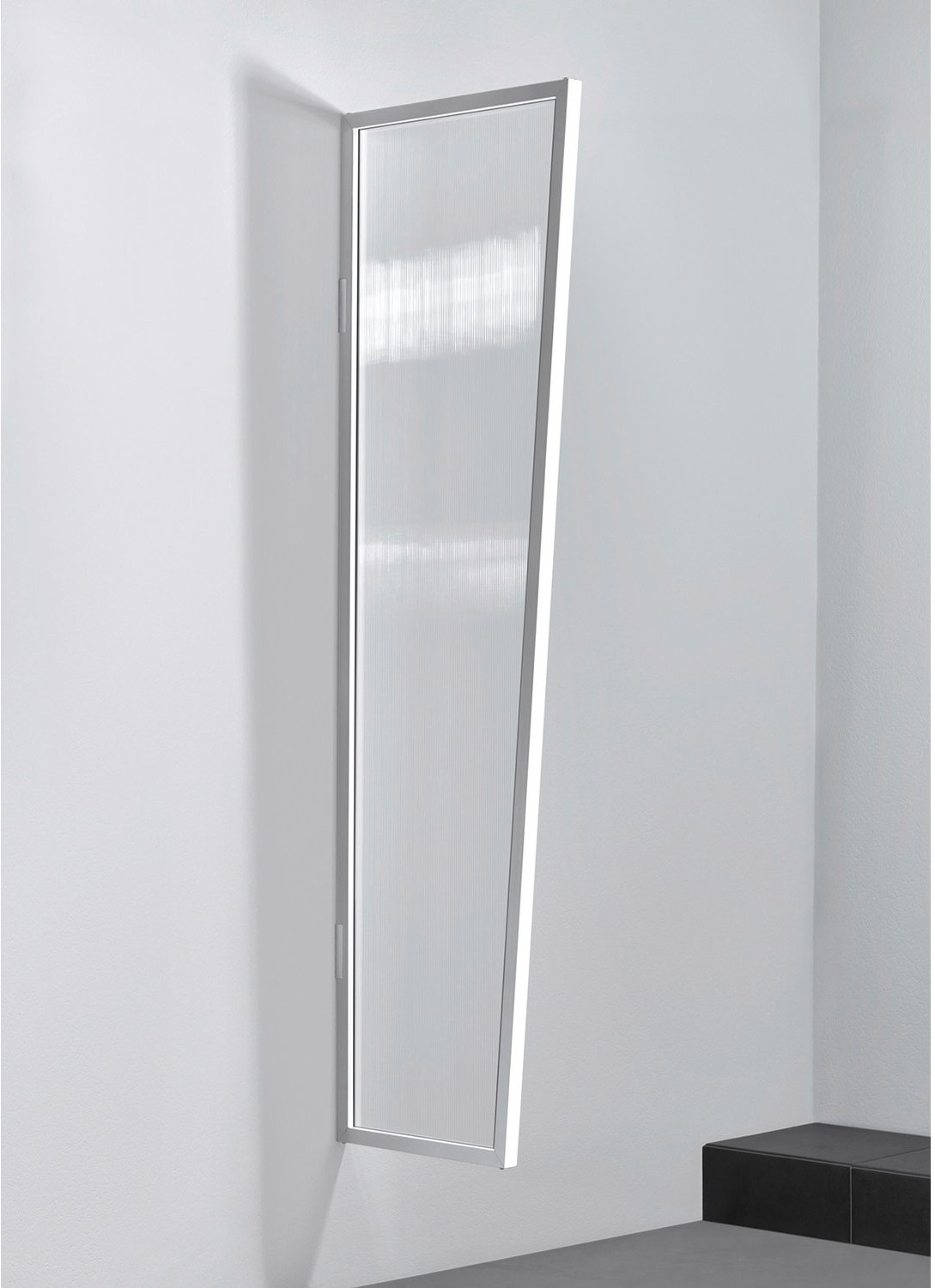 Gutta Ścianka boczna B1 bezbarwna/biała PC 45x60x200 cm