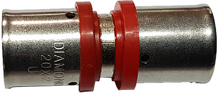 Diamond Złączka , Mufa Zaprasowywana Do Rury Pex 20x20