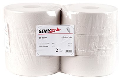 Semy Top semy Top ST 88039 papier toaletowy Jumbo, 2-warstwowe, recyklingu, średnica 25 cm (zestaw 6 szt.) ST-88039