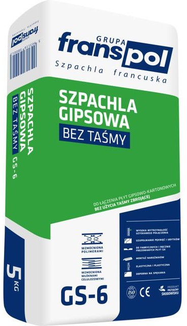 Фото - Штукатурка Szpachla gipsowa bez taśmy GS-6 5 kg Franspol