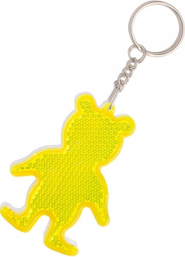 Brelok Żółty Odblaski Miś