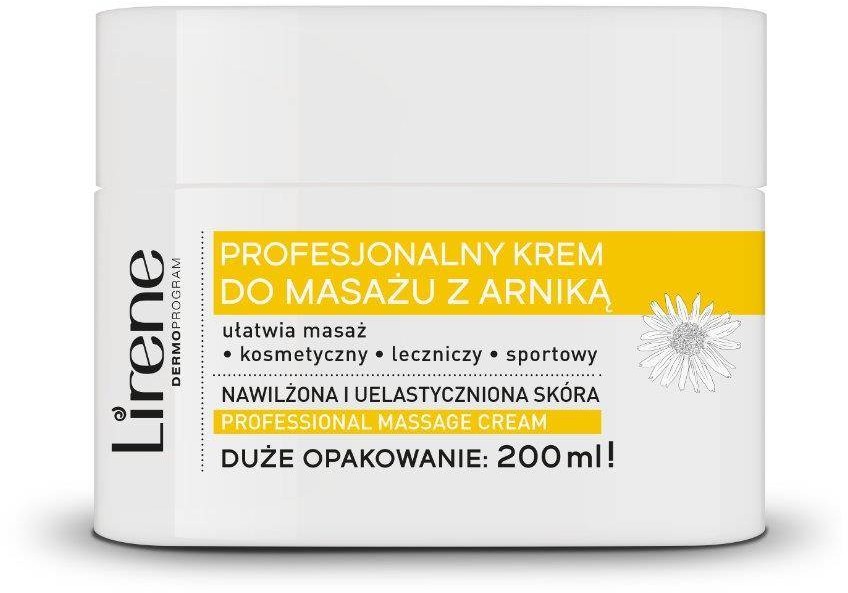 Lirene Lirene Professional Massage Cream profesjonalny krem do masażu z arniką 200ml 92423-uniw