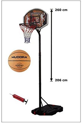 Chicago Hudora 71664  zestaw koszykówki z piłką i pompką