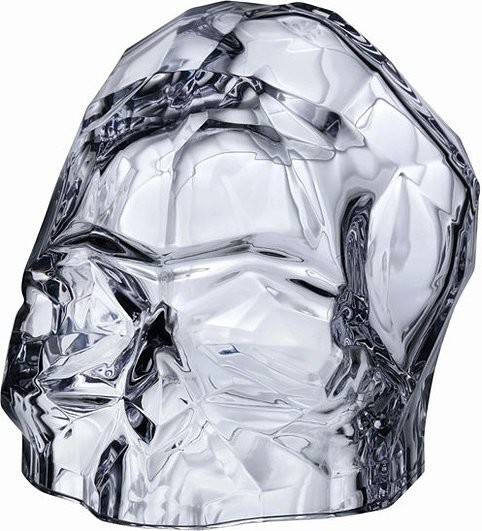 Nude Figurka dekoracyjna Memento Mori czaszka S transparentna