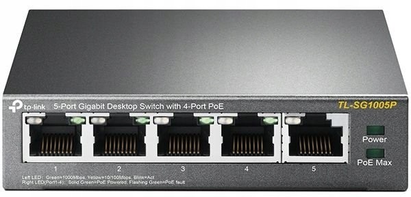 TP-Link Switch Biurkowy SG1005P Gigabit Ethernet