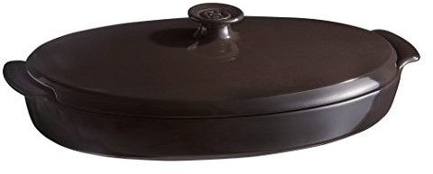 Emile Henry do gotowania na parze ryba, antracyt, 41 x 24 x 10,5 cm EH798443