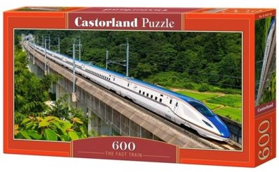 Castorland Puzzle 600 elementów Szybki pociąg