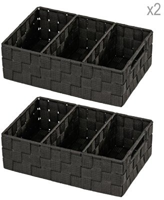 Wenko WENKO zestaw 2-częściowy, badorganizer Adria, z uchwytem 209783_Schwarz-