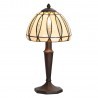 Clayre & Eef Lampa Stołowa Tiffany Brązowo-Kremowa E Clayre & Eef 5LL-5973