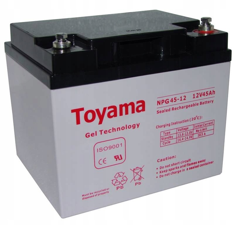 Akumulator żelowy Toyama 12V 45Ah NPG45-12 M6