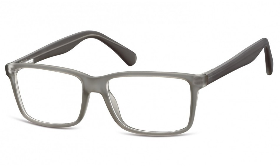 Sunoptic Okulary oprawki korekcyjne Nerdy zerówki Flex CP162A szare