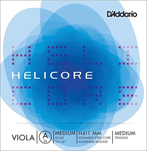 D'Addario H411-MM Helicore Viola pojedyncza gitary 'A' aluminiowy owinięta Medium Medium H411 MM