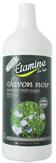 Savon Noir Etamine du Lys Etamine du Lys, Skoncentrowane Czarne Mydło z Olejem Lnianym i Oliwą z Oliwek do Mycia i Pielęgnacji Wszystkich Powierzchni Bezzapachowe, 1000 ml
