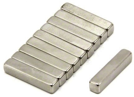first4magnets first4magnets F319-10 Magnes Expert 25 x 5 x 5 mm grubości N42 magnes neodymowy - 4,3 kg ciągnięcie (10 sztuk) F319-10