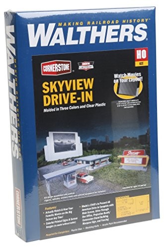 Walthers Cornerstone walthers Cornerstone 933  3478  Auto Skyview kinowe, budynków 933-3478