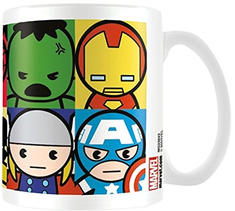Marvel Kawaii bohaterów ceramiczny kubek, wielokolorowy MG23623