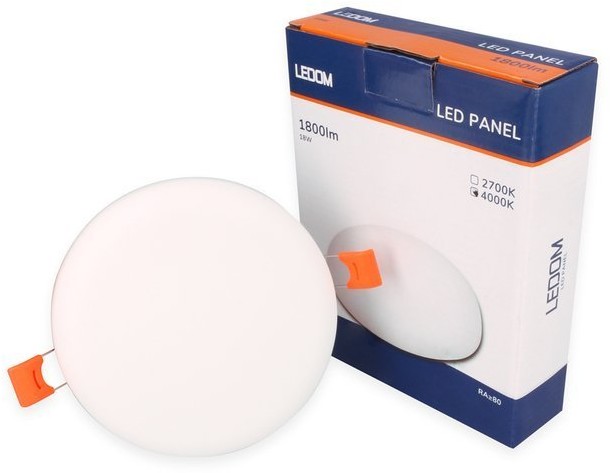 Ledom Panel bezramkowy LED 18W 1800lm 4000K 470645