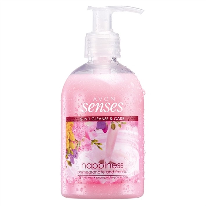 Avon Senses Happiness mydło w płynie granat i frezja 250ml