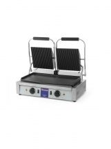 Hendi Grill kontaktowy podwójny dół gładki 263808