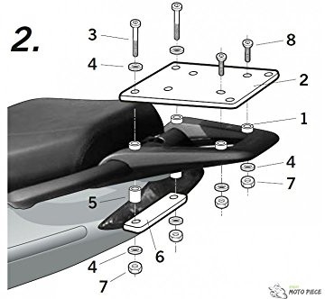 Shad SHAD A0SP19ST zestaw montażowy, czarny A0SP19ST