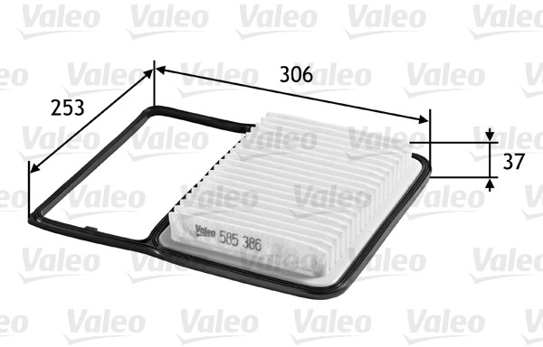 Valeo filtr powietrza panelowy 585386 585386