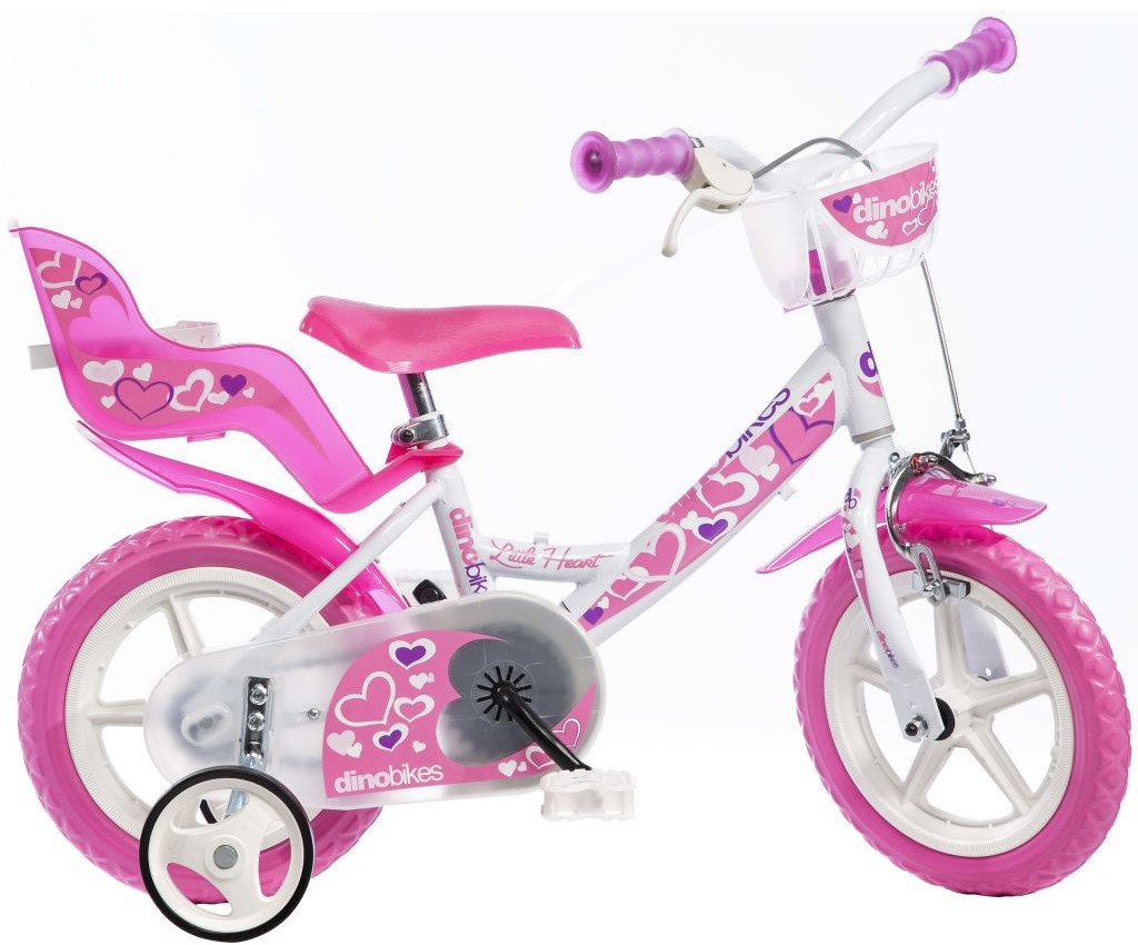 Brandunit BV Dino Bikes Rowerek dziecięcy Little Heart, różowy, 30 cm, DINO356010 DINO356010