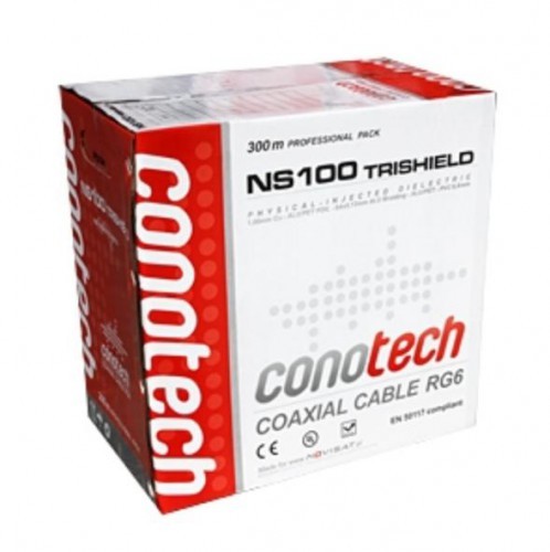 Conotech kabel RG6U CU NS 100 Tri Pulbox 300m KK6SAT100