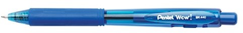 Pentel BK440 długopis ze strefą mechanizm druku i ergonomiczny uchwyt w kształcie trójkąta, opakowanie  szt, niebieski BK440-C