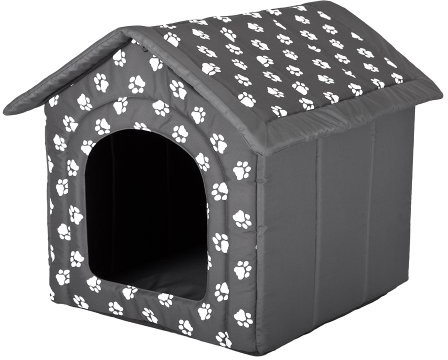 HobbyDog Kołyska dla psa lub kota / dom / łóżko, rozmiar M, wzór łapy