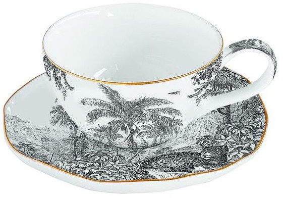 Nuova R2S Porcelanowa filiżanka z talerzykiem 1589 RAIN