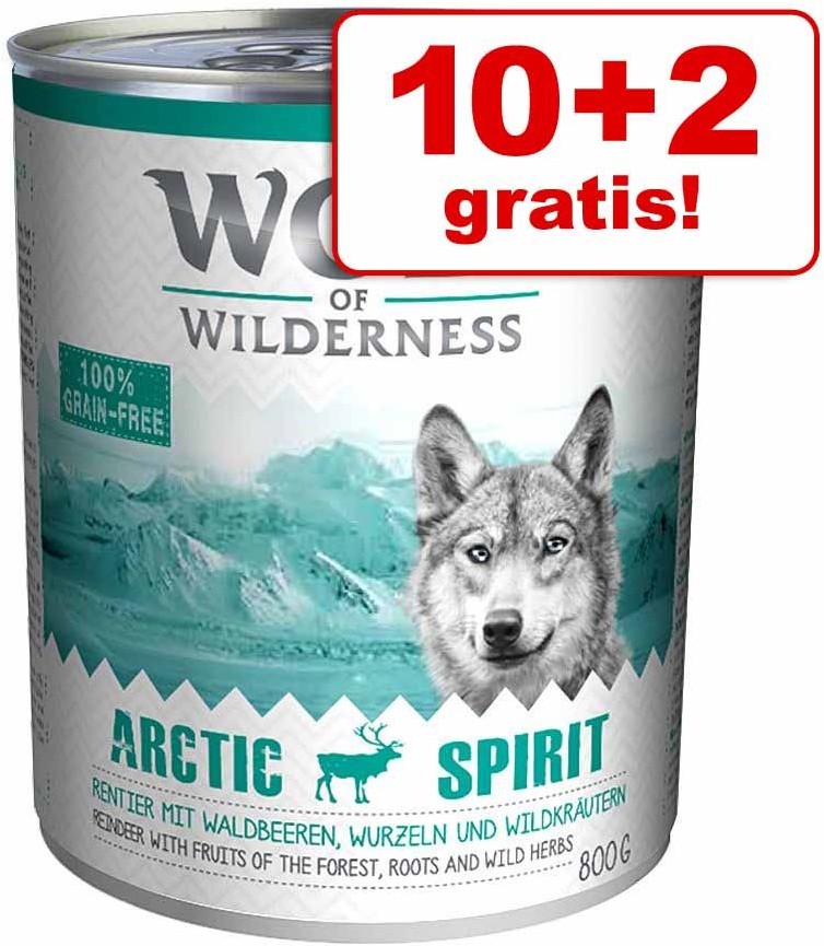 Wolf Of Wilderness Little 12 X 800 G - Mieszany