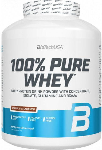 BioTech USA 100% Pure Whey 2270 g czarny biszkopt