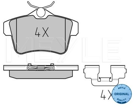 Wulf Gaertner Autoparts Zestaw klocków hamulcowych, hamulce tarczowe Wulf Gaertner Autoparts 025 249 2217