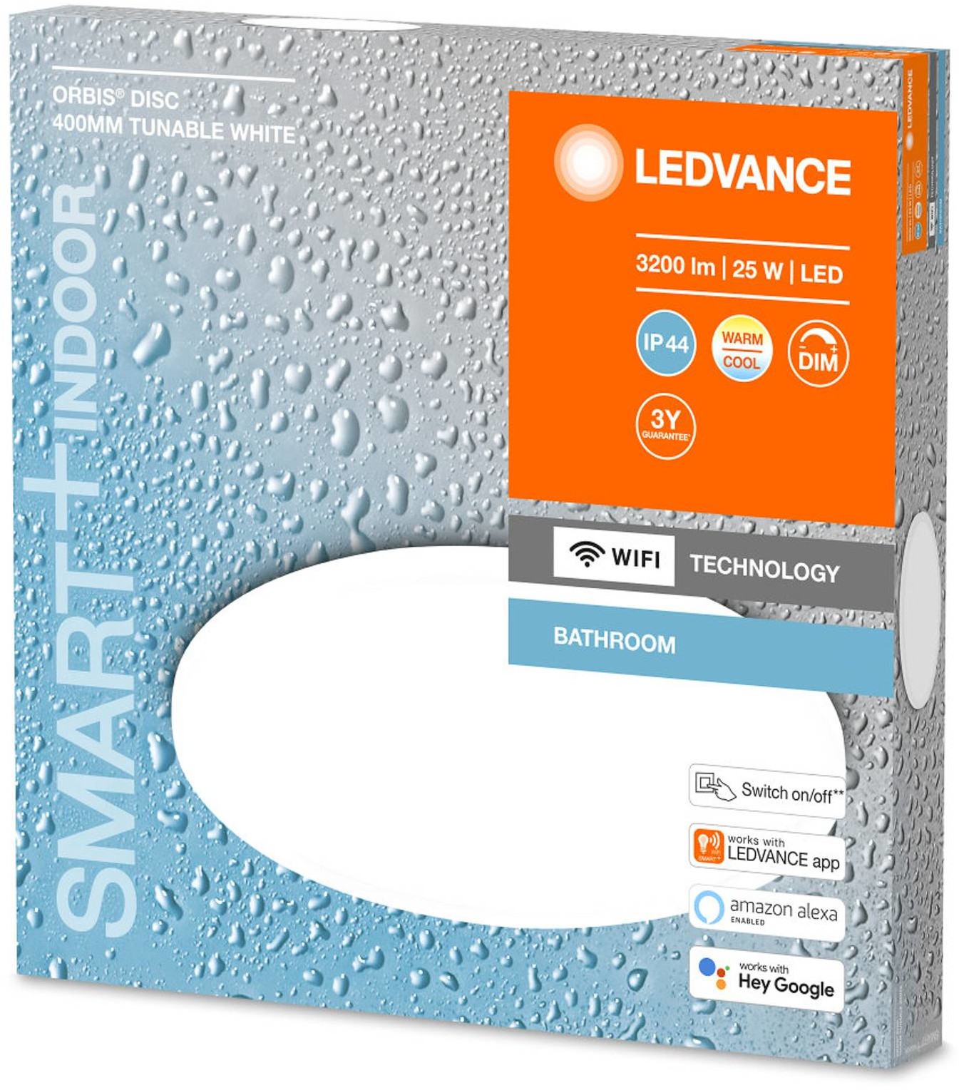 LEDVANCE SMART+ SMART+ WiFi Orbis Disc, biała, 40 cm