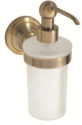 Bemeta KERA dozownik do mydła 230 ml brąz z ozdobnym elementem ceramicznym 144709017 144709017