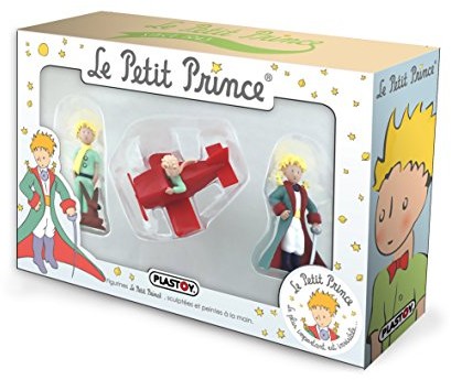 Plastoy Plastoy - 61040.0 - Figurka Little Prince - Zestaw 3 figurek : Lis, samolot i w ubraniach PLA61040