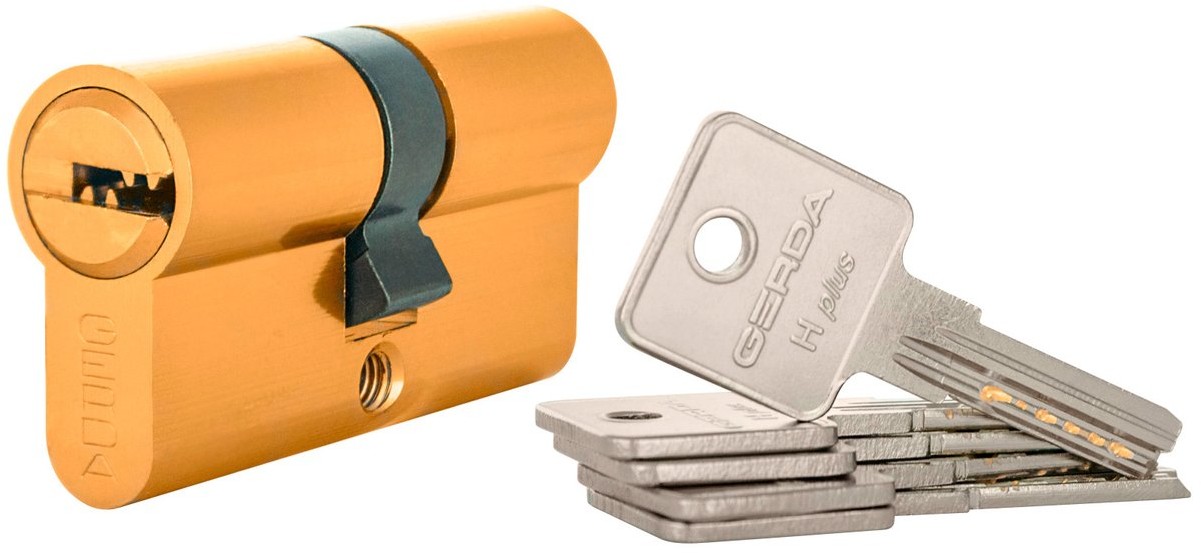 Gerda OBI Wkładka bębenkowa H Plus mosiądz 30/35