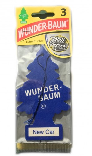 Wunderbaum New Car 171214 choinka zapachowa nowy samochód, opakowanie 3 sztuki 178214